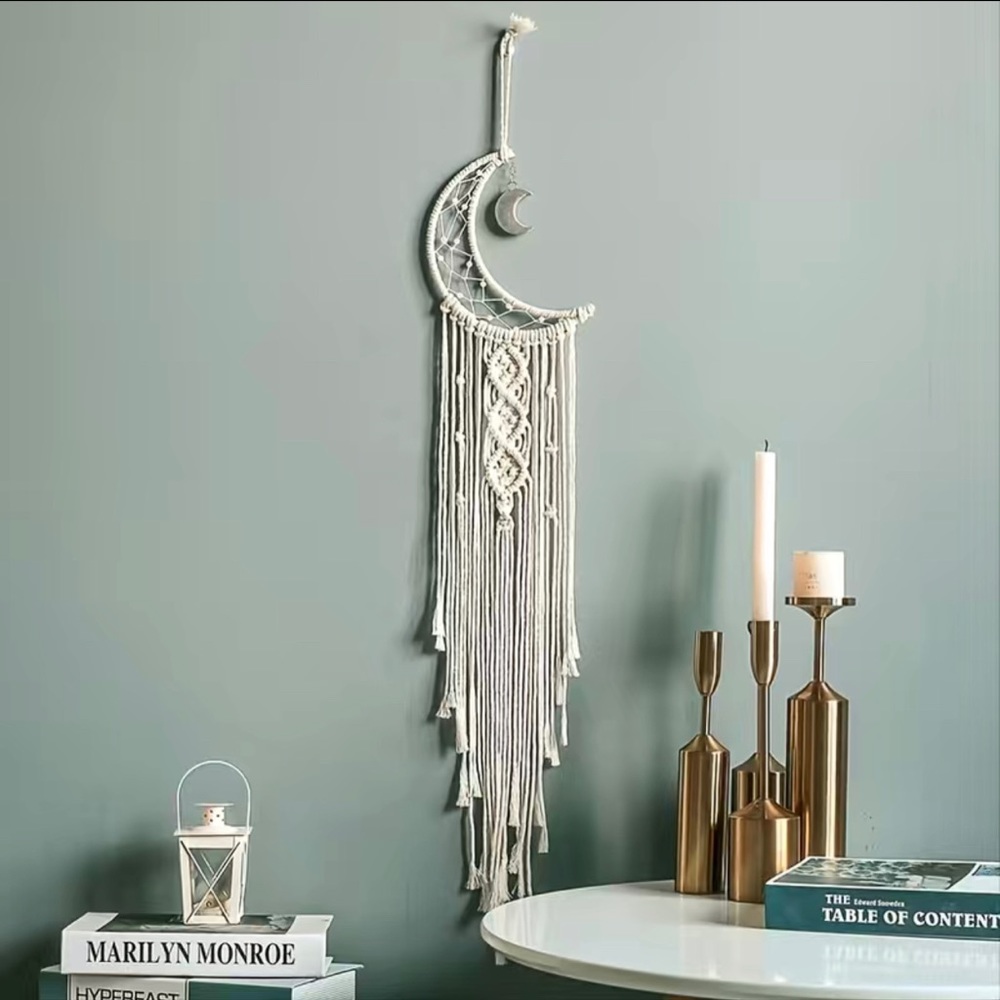 Macrame Moon Wall Hanging